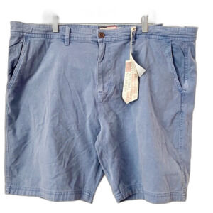 American Threads Mens Chino Shorts Vintage Indigo Light Blue Size 42 NWT